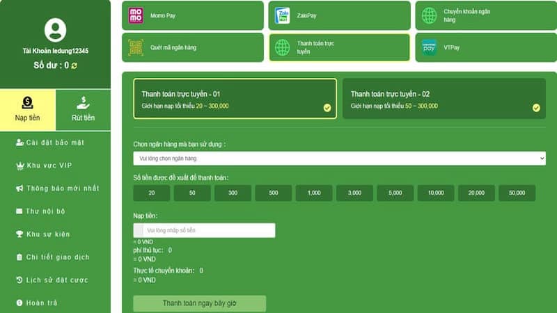 Hướng dẫn chi tiết cách nạp tiền Kclub Hướng dẫn chi tiết cách nạp tiền Kclub